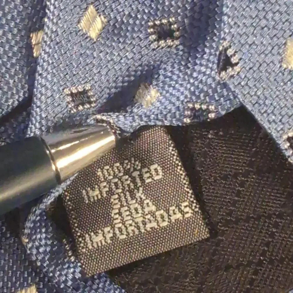 Emanuel Ungaro Tie Mens One Size Blue Silk Geometric Designer Lot Of 2 Classic